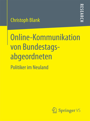 cover image of Online-Kommunikation von Bundestagsabgeordneten